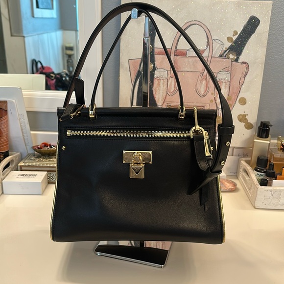 💥MK - Rare -Jasmine Medium Leather Satchel - - Picture 3 of 16